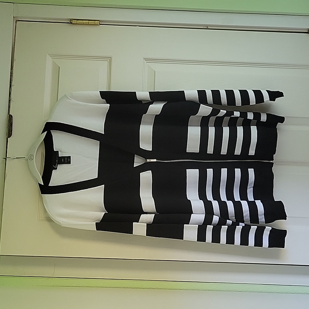 Zip front sweater
